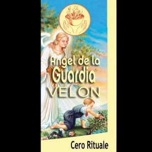 CANDELA RITUALIZZATA DELL'ANGELO CUSTODE - ANJO DA GUARDIA - MISURA CM 18.5 X 5.5