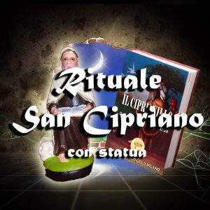 RITUALE SAN CIPRIANO + STATUA IN TERRACOTTA + LIBRO