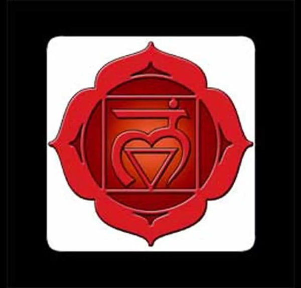 PRIMO CHAKRA – Muladhara Chakra – Stampato su masonite – 10 x 10 cm